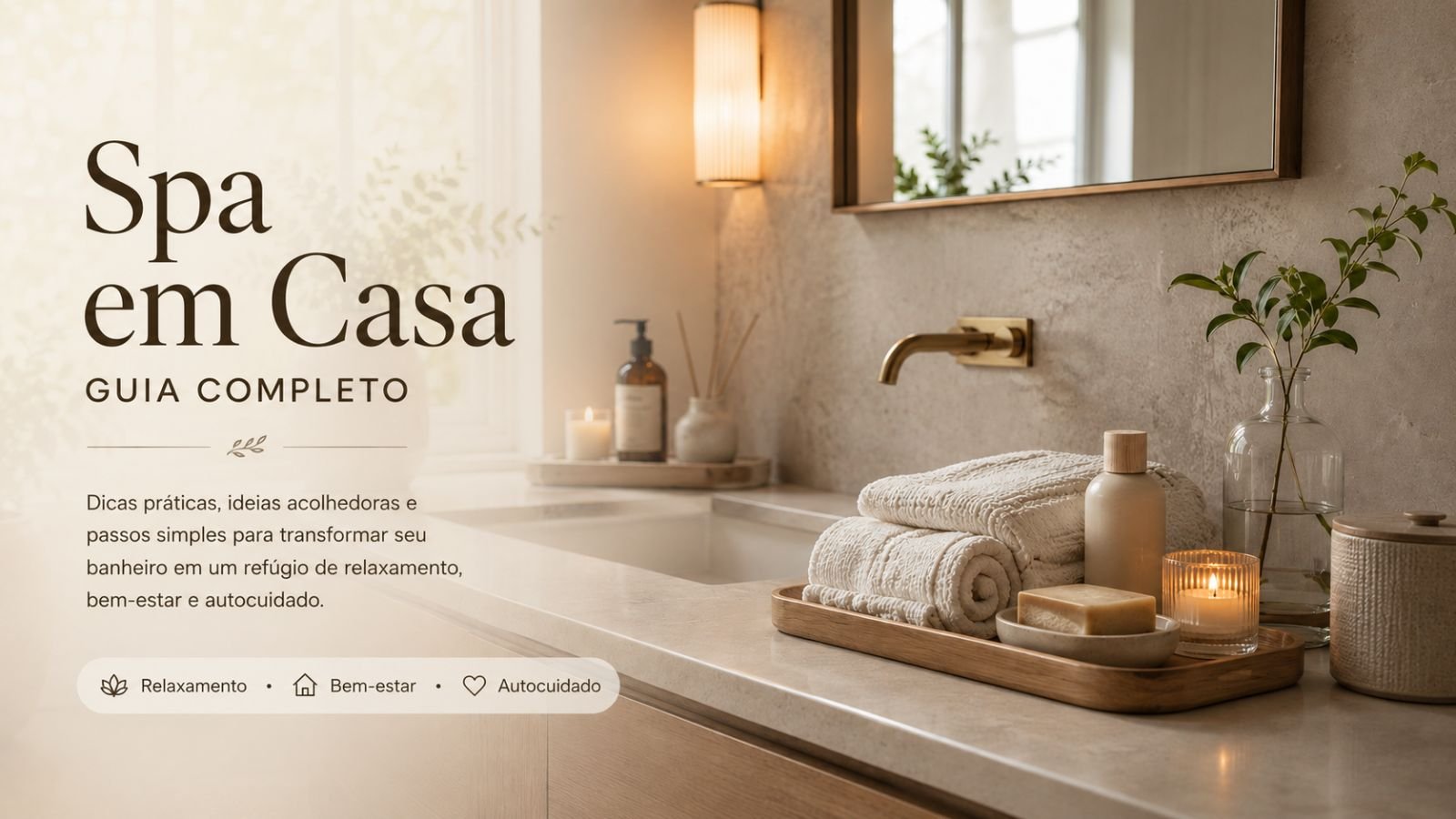 Como criar um spa em casa: guia para montar um ambiente relaxante e acolhedor